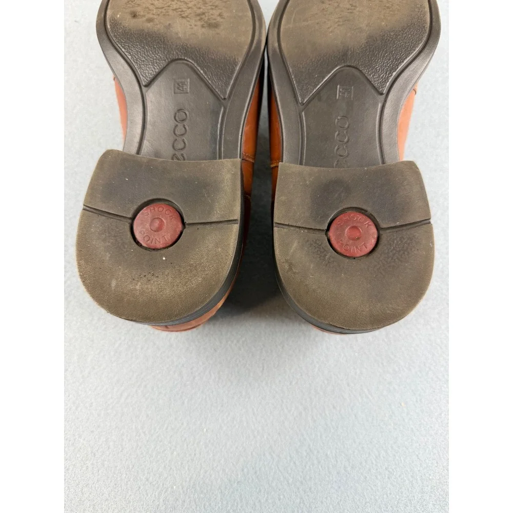 ECCO Edinburgh Loafers Mens EU‎ 41 US 7.5 Brown Leather Slip On Dress Shoes
